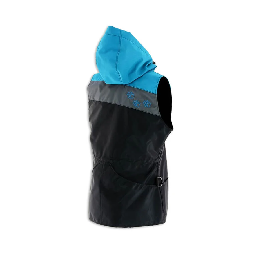 Hondensport vest costa Blauw achterzijde