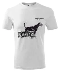 T-shirt-DOBERMANN-wit