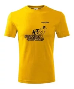 t-shirt australian shepherd geel