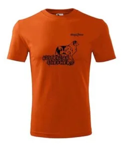 t-shirt australian shepherd oranje