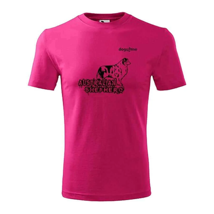 t-shirt australian shepherd roze