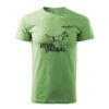 t-shirt border terrier gras groen