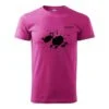t-shirt dog blot Roze