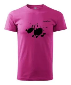 t-shirt dog blot Roze