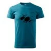 t-shirt dog blot Turquoise
