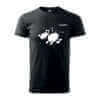 t-shirt dog blot Zwart