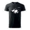 t-shirt dog blot Zwart