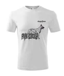 t-shirt dutch shepherd Wit